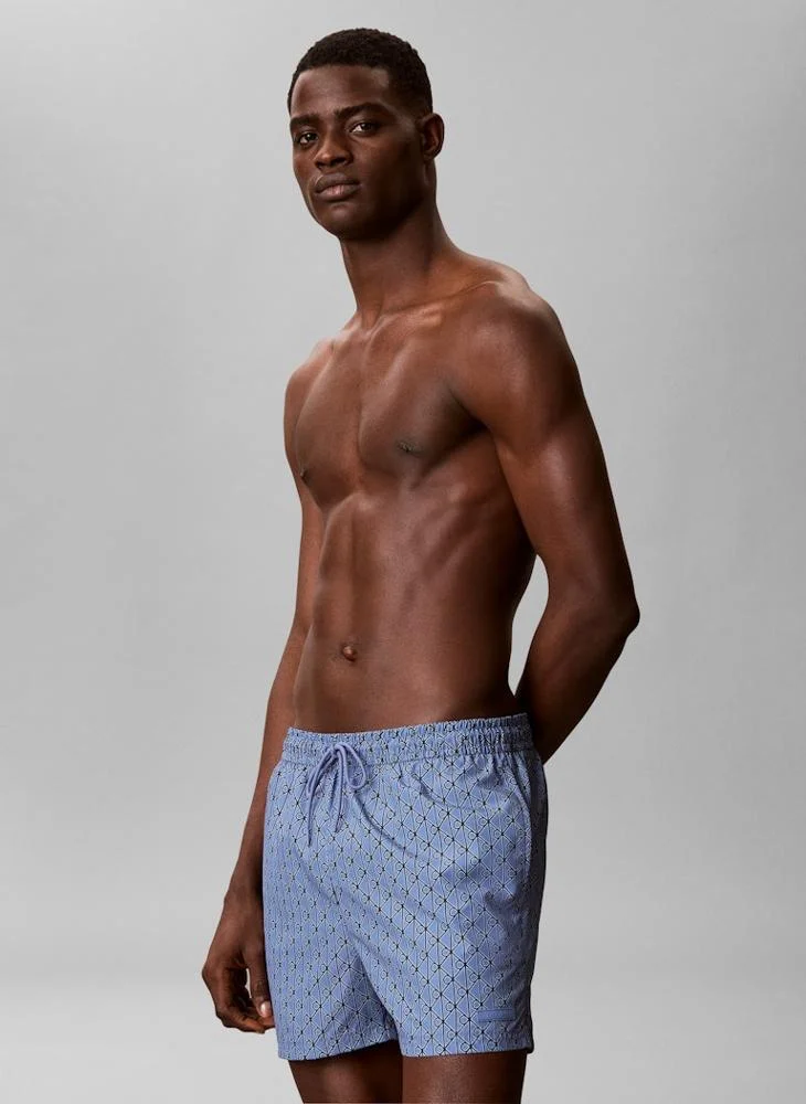 CALVIN KLEIN  Printed Drawstring Swim Shorts for Men | Best Price UAE